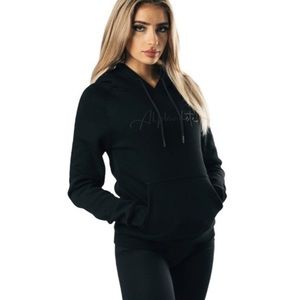 Alphalete Signature All Black Performance Hoodie Jacket